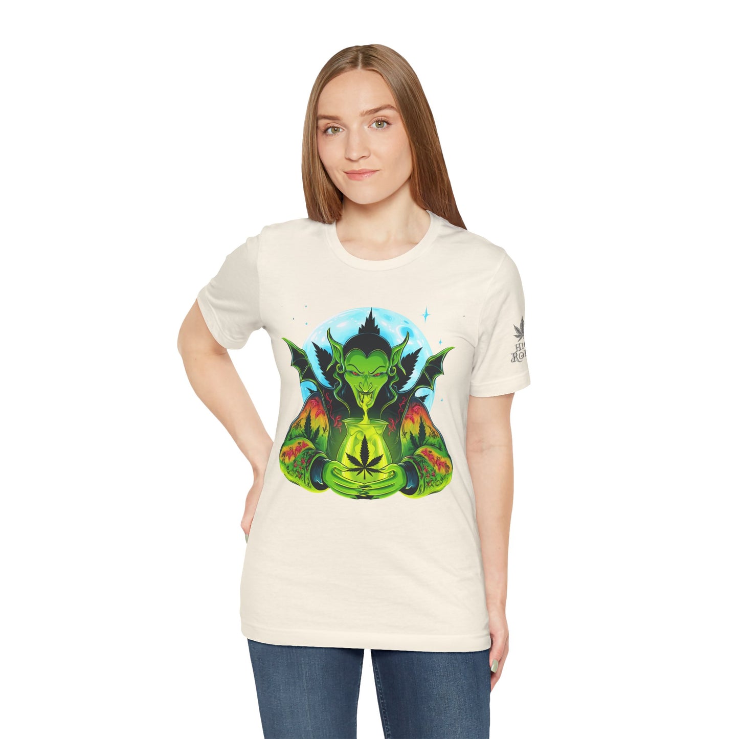 Mystic Dragon Guardian Cannabis Meditation T-Shirt - Premium Psychedelic 420 Apparel