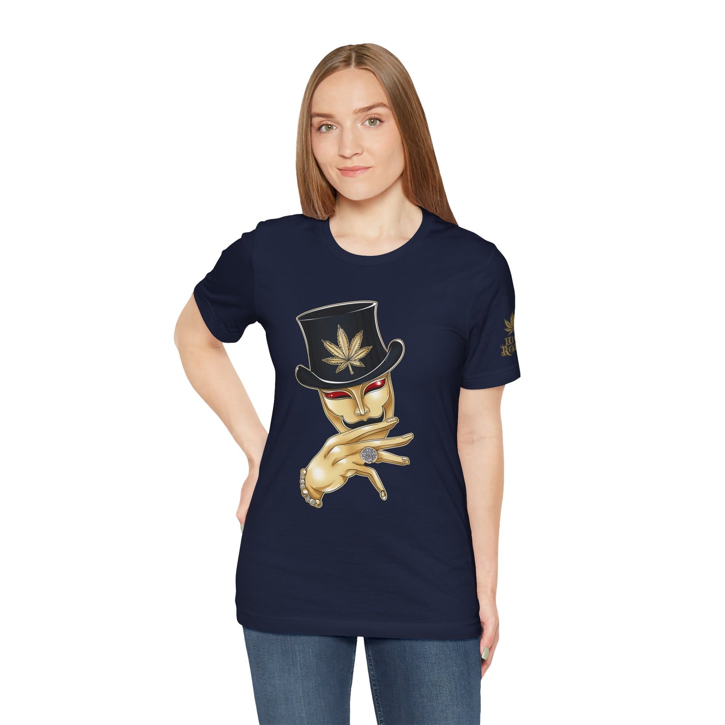 Golden Touch T-Shirt - Premium Airlume Cotton Cannabis Luxury Boss Art Tee
