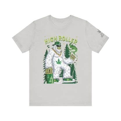 Alpine Yeti HIGH ROLLER T-Shirt - Premium Cannabis Mountain Culture Apparel