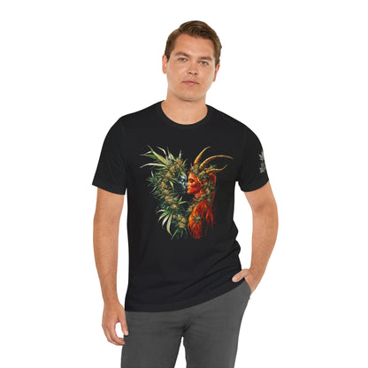 Sacred Union T-Shirt - Premium Airlume Cotton Cannabis Spirits Fantasy Art Tee