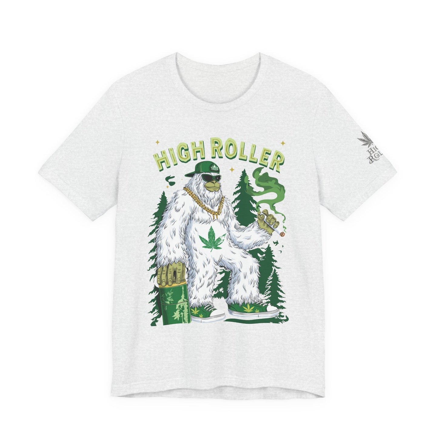 Alpine Yeti HIGH ROLLER T-Shirt - Premium Cannabis Mountain Culture Apparel