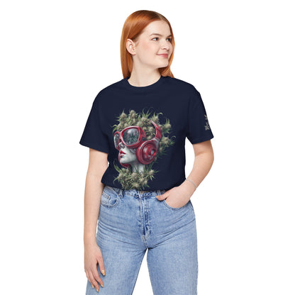 CANNABIS GODDESS TECH™ | PREMIUM FUTURISTIC ART TEE