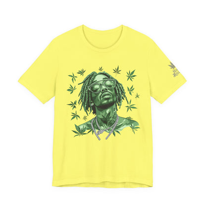 Elevated Vision Green Dream Tee - Premium Airlume Cotton Cannabis Culture Art