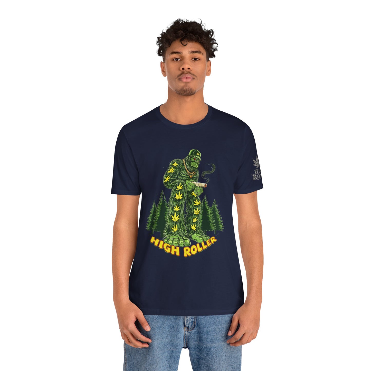 Cannabis Sasquatch Forest King T-Shirt - Premium Bigfoot 420 Lifestyle Apparel"