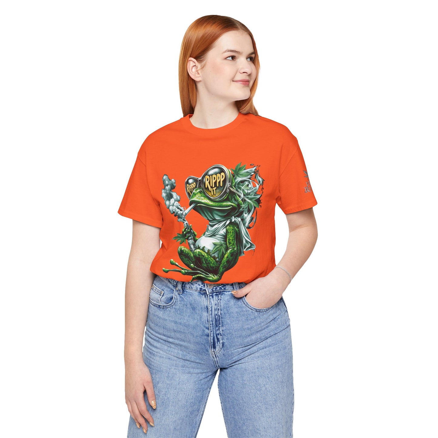 RIPPP IT Cosmic Frog Tee - Premium Airlume Cotton Cannabis Culture Streetwear