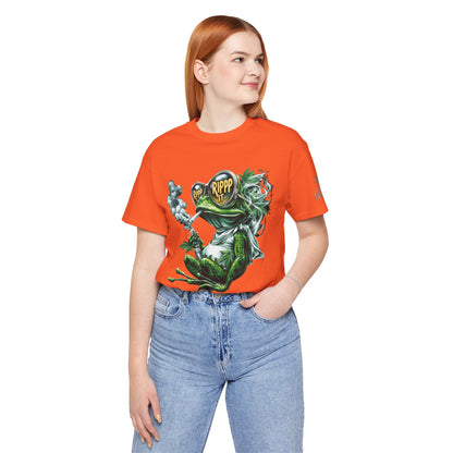 RIPPP IT Cosmic Frog Tee - Premium Airlume Cotton Cannabis Culture Streetwear