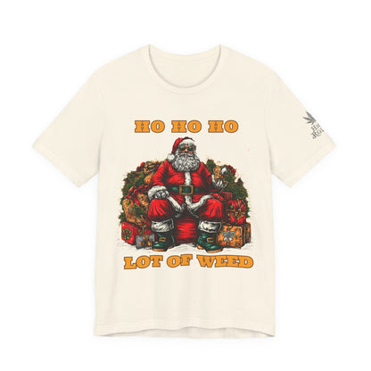 Ho Ho Ho Lot Of Weed Premium Cannabis Christmas T-Shirt