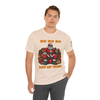 Ho Ho Ho Lot Of Weed Premium Cannabis Christmas T-Shirt