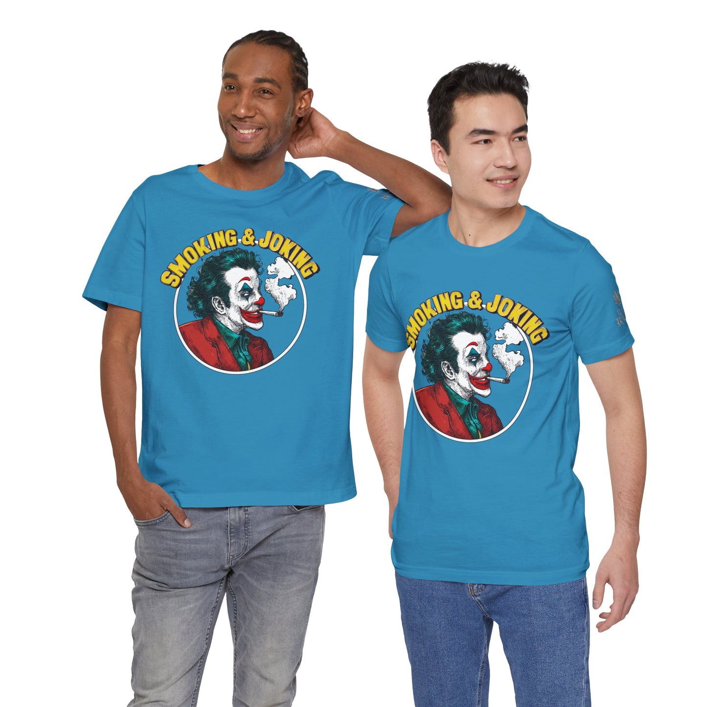 Smoking & Joking T-Shirt - Premium Airlume Cotton Cannabis Villain Pop Art Tee