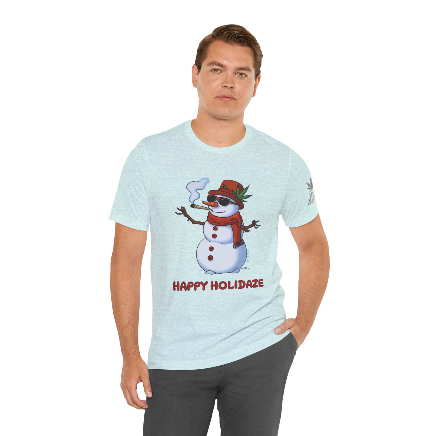 Happy Holidaze Premium Cannabis Christmas T-Shirt