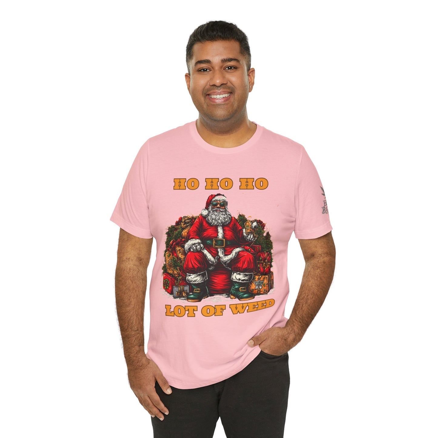 Ho Ho Ho Lot Of Weed Premium Cannabis Christmas T-Shirt