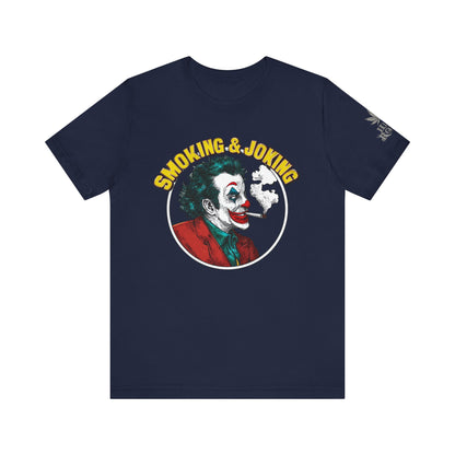 Smoking & Joking T-Shirt - Premium Airlume Cotton Cannabis Villain Pop Art Tee