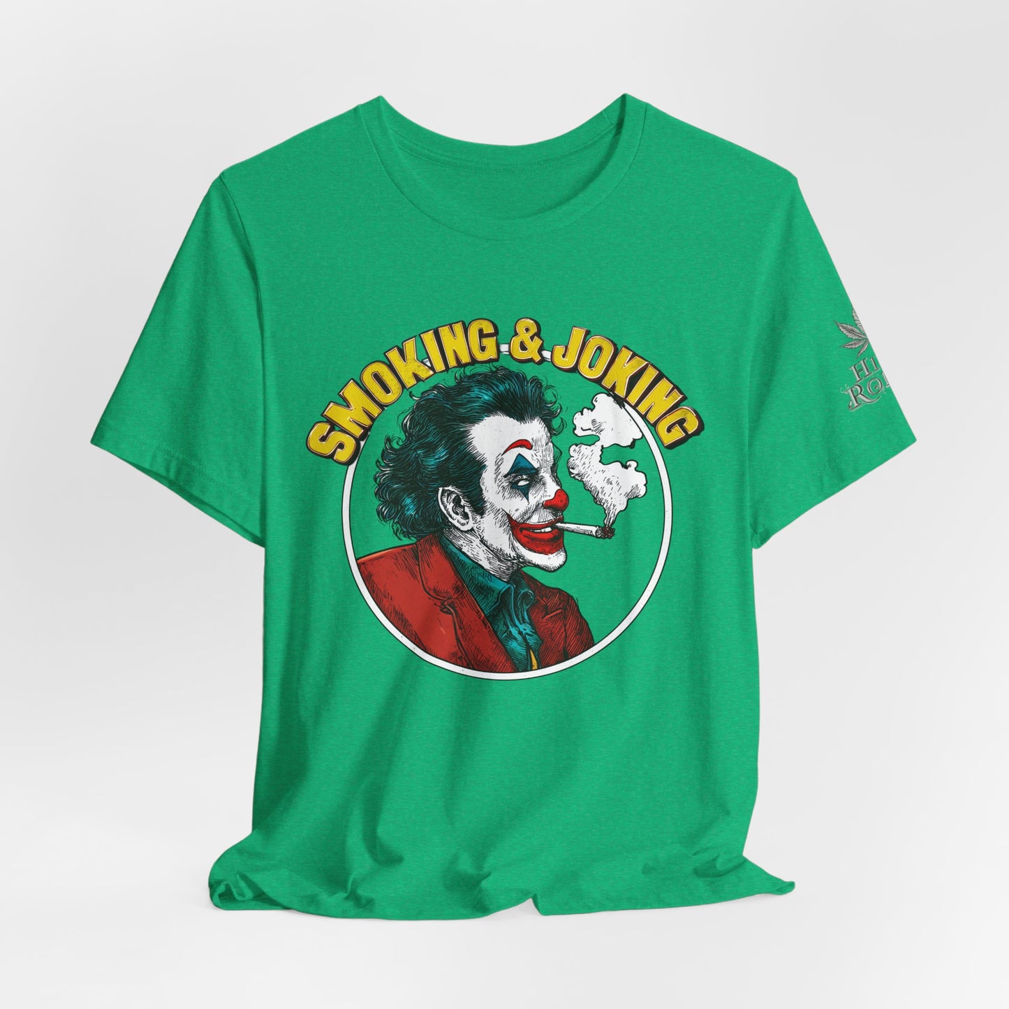 Smoking & Joking T-Shirt - Premium Airlume Cotton Cannabis Villain Pop Art Tee