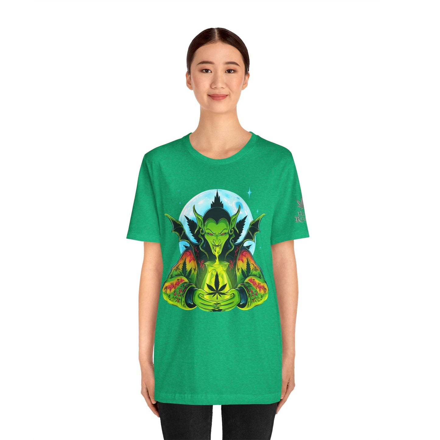 Mystic Dragon Guardian Cannabis Meditation T-Shirt - Premium Psychedelic 420 Apparel
