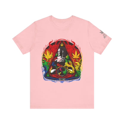 HIGH ROLLER Buddha Meditation Premium Cannabis Culture T-Shirt - Enlightenment Meets Electronic Music Luxury Streetwear