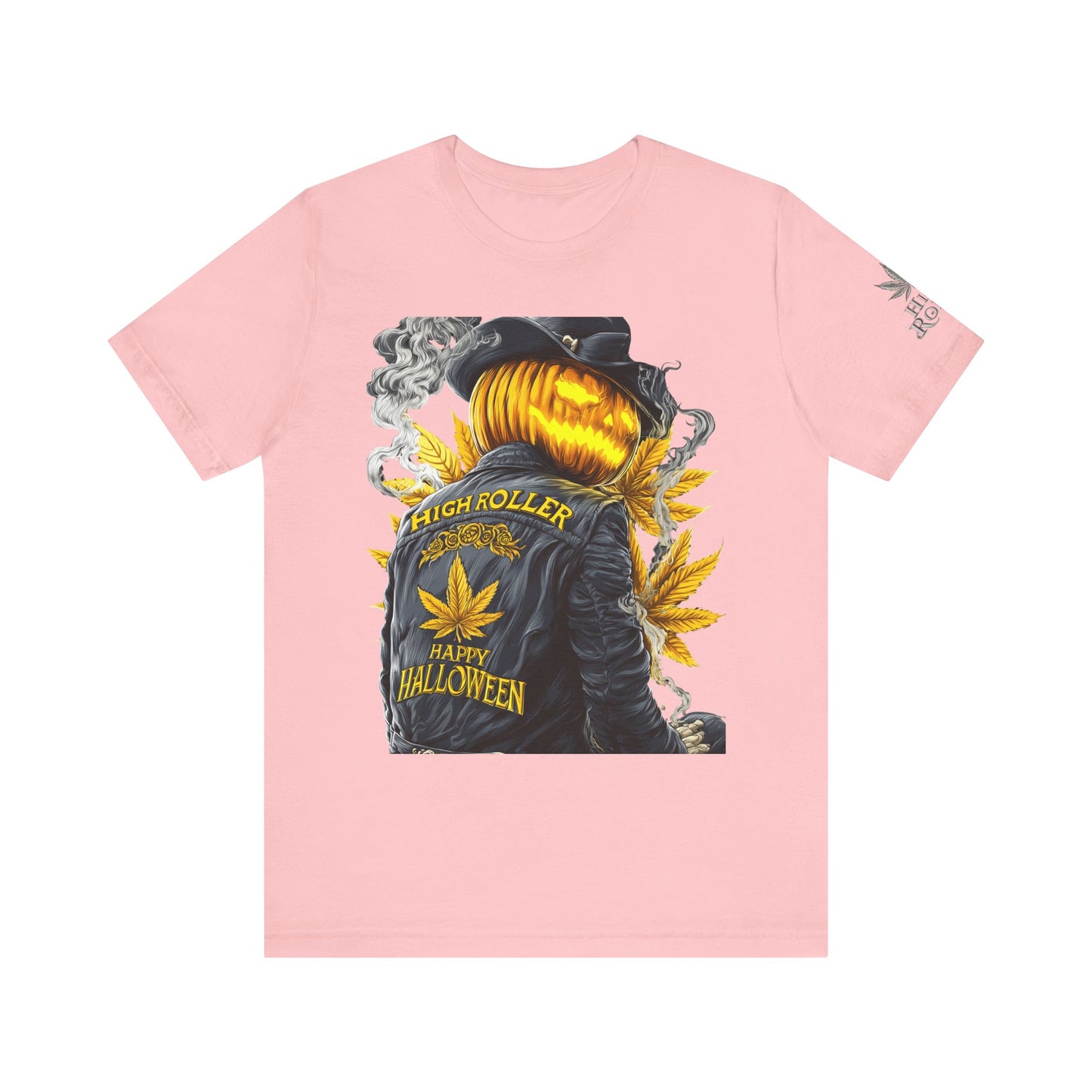 Halloween Witch Rider Cannabis T-Shirt - Premium Spooky 420 Biker Edition Apparel