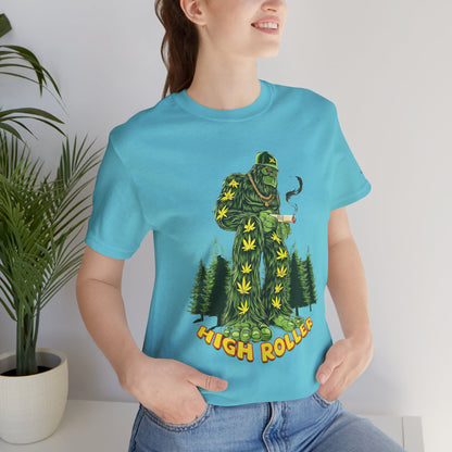 Cannabis Sasquatch Forest King T-Shirt - Premium Bigfoot 420 Lifestyle Apparel"