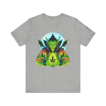 Mystic Dragon Guardian Cannabis Meditation T-Shirt - Premium Psychedelic 420 Apparel