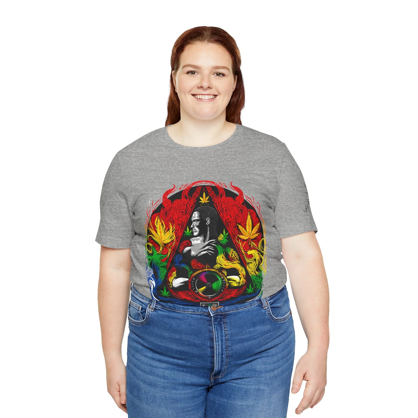 High Roller Sacred Buddha Cannabis T-Shirt - Premium 420 Spiritual Meditation Enlightenment Botanical Artistry Apparel