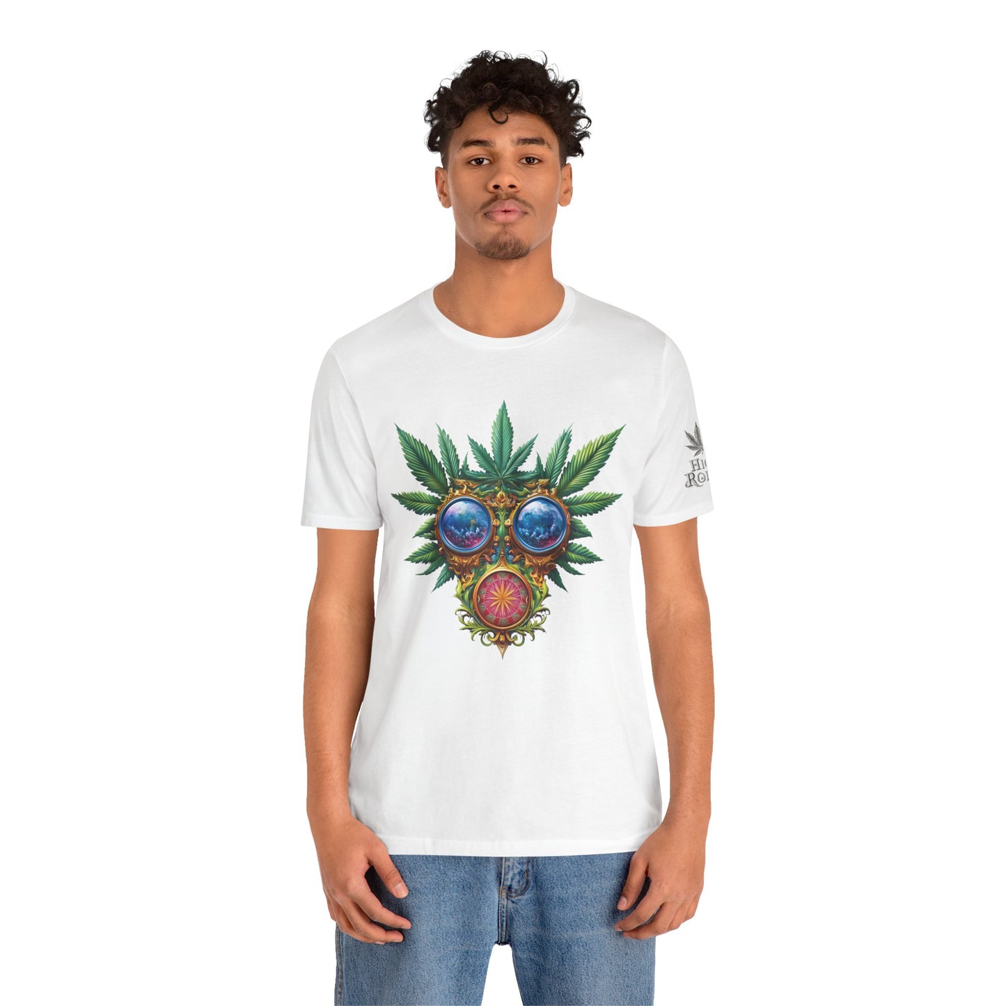 Third Eye Vision T-Shirt - Premium Airlume Cotton Cannabis Kaleidoscope Art Tee