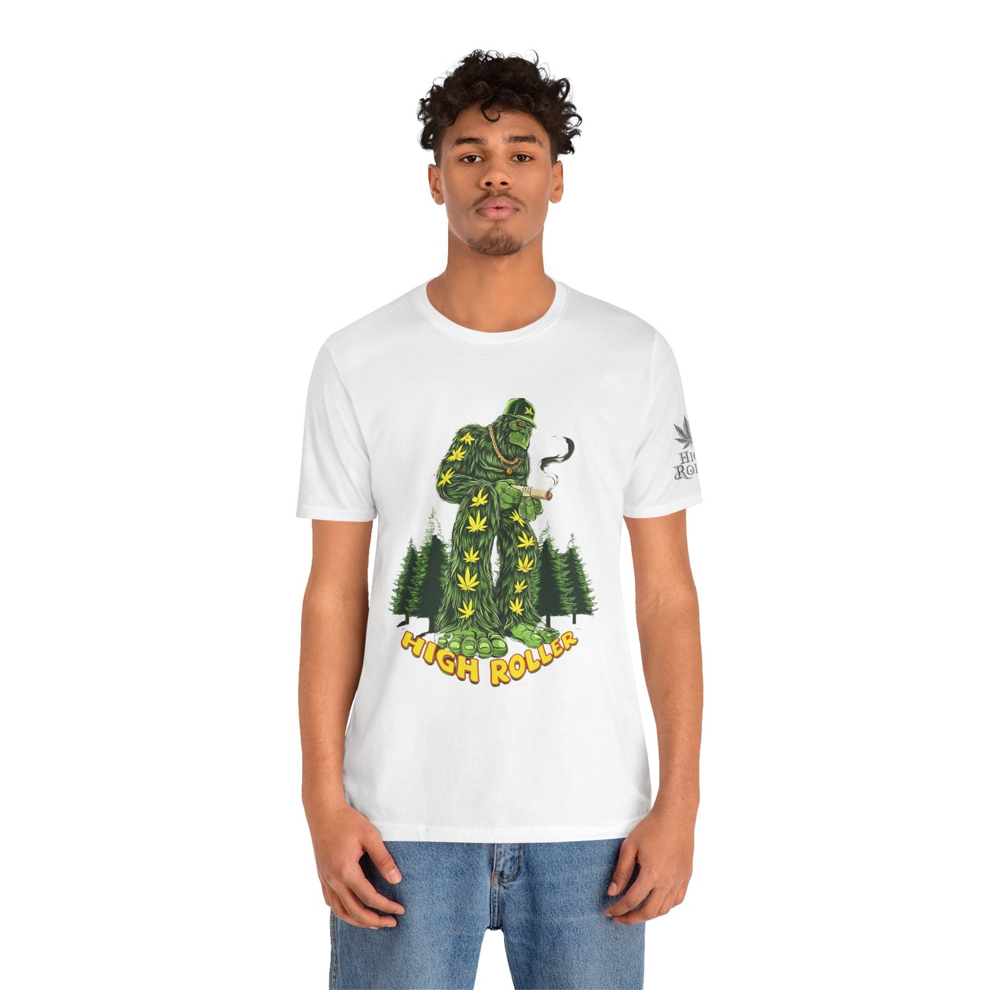 Cannabis Sasquatch Forest King T-Shirt - Premium Bigfoot 420 Lifestyle Apparel"