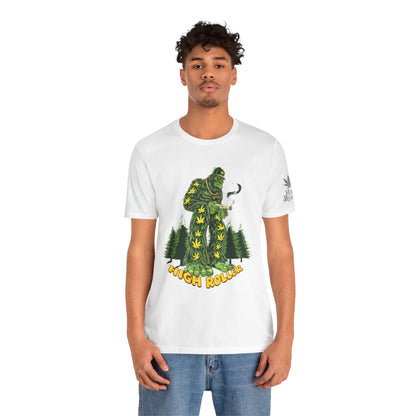 Cannabis Sasquatch Forest King T-Shirt - Premium Bigfoot 420 Lifestyle Apparel"