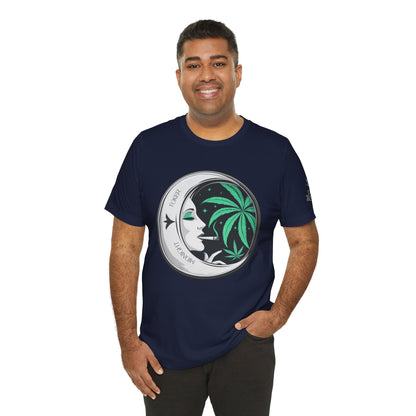 Toker Girl Coin Tee - Vintage Cannabis Portrait Art Design | High Roller