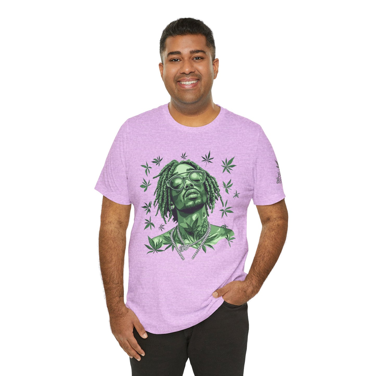 Elevated Vision Green Dream Tee - Premium Airlume Cotton Cannabis Culture Art