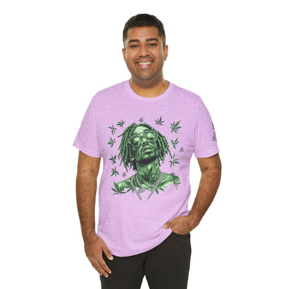 Elevated Vision Green Dream Tee - Premium Airlume Cotton Cannabis Culture Art