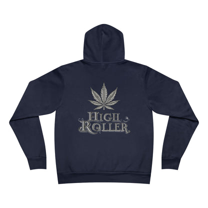 Winter Stroll Hoodie - Premium Sponge Fleece Cannabis Vintage Couple City Art