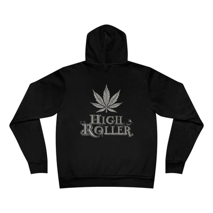 Winter Stroll Hoodie - Premium Sponge Fleece Cannabis Vintage Couple City Art