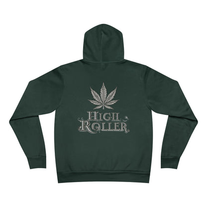 Winter Stroll Hoodie - Premium Sponge Fleece Cannabis Vintage Couple City Art