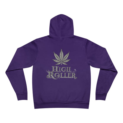 Winter Stroll Hoodie - Premium Sponge Fleece Cannabis Vintage Couple City Art