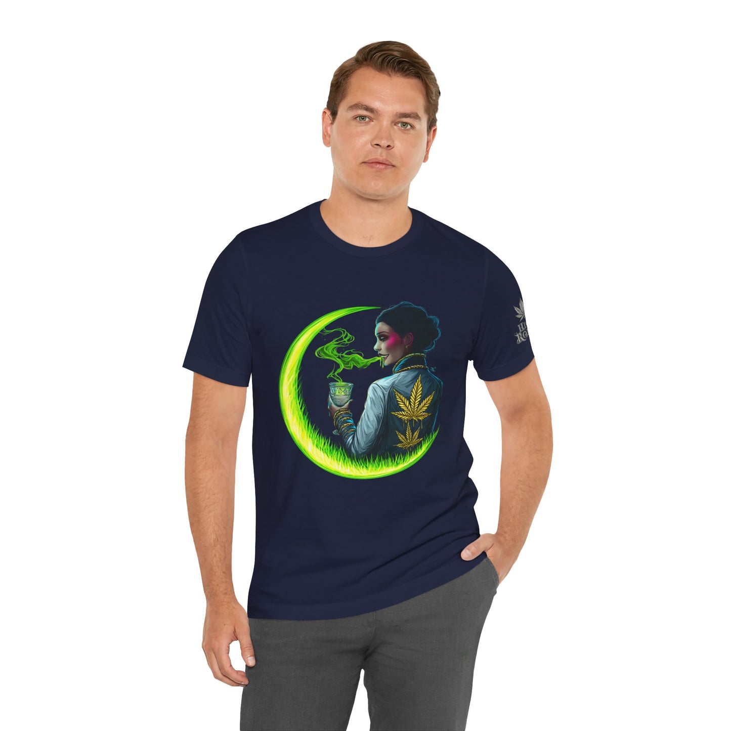 Cannabis Queen Commander T-Shirt - Premium Afrofuturistic 420 Lifestyle Apparel"