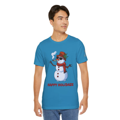 Happy Holidaze Premium Cannabis Christmas T-Shirt