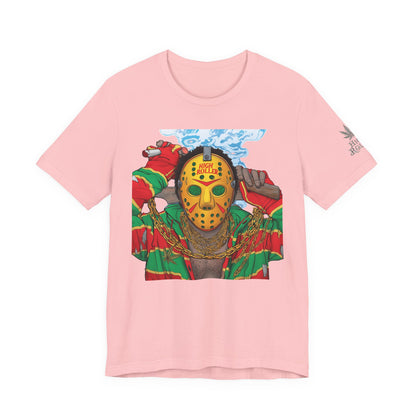 Horror Icon HIGH ROLLER T-Shirt - Premium Cannabis Slasher Culture Apparel"