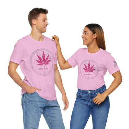 True North Tee - Premium Airlume Cotton Cannabis Culture Compass Navigation Art