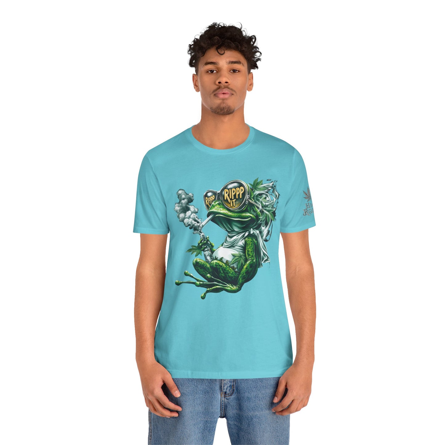 RIPPP IT Cosmic Frog Tee - Premium Airlume Cotton Cannabis Culture Streetwear