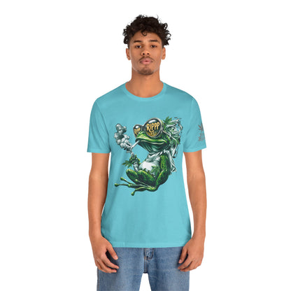 RIPPP IT Cosmic Frog Tee - Premium Airlume Cotton Cannabis Culture Streetwear