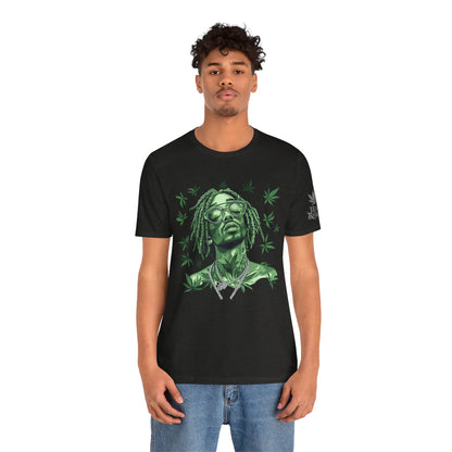 Elevated Vision Green Dream Tee - Premium Airlume Cotton Cannabis Culture Art