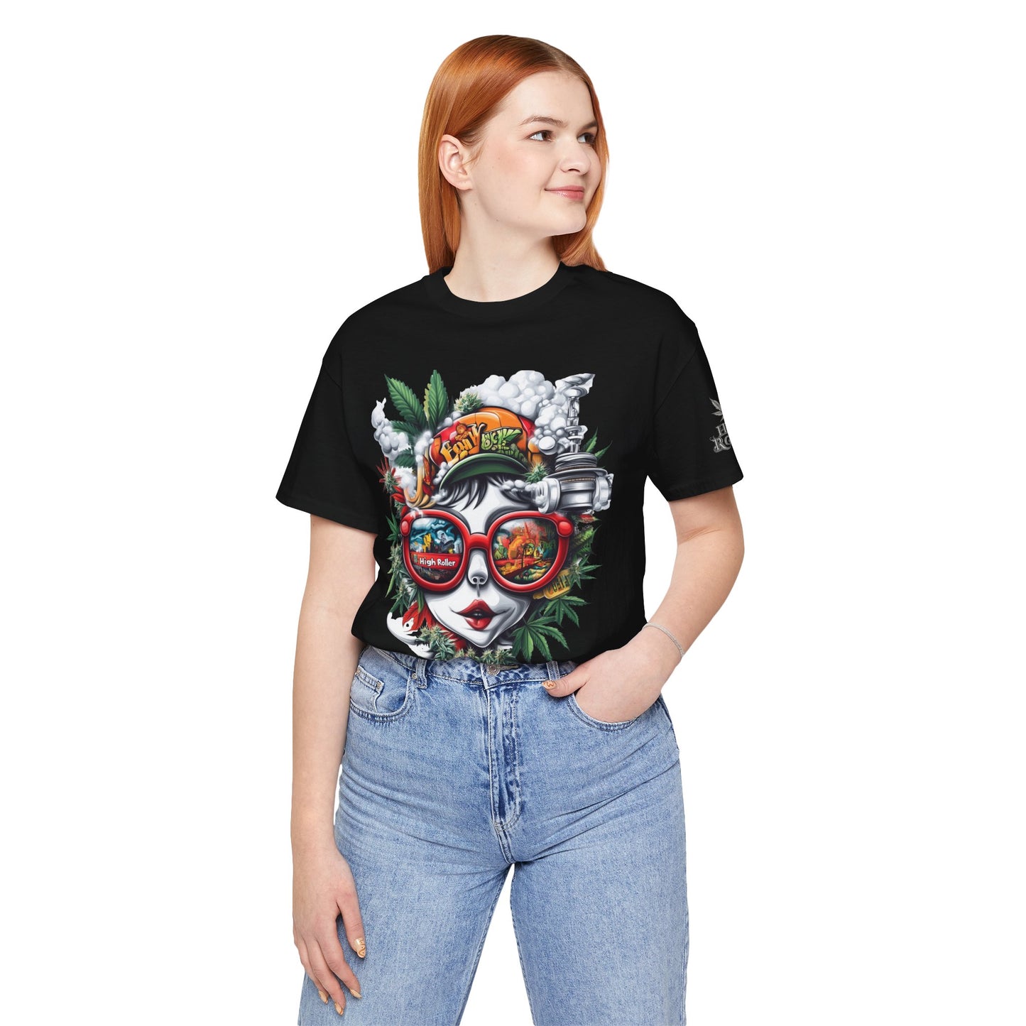 Vision Quest T-Shirt - Premium Airlume Cotton Cannabis Goddess Psychedelic Art Tee