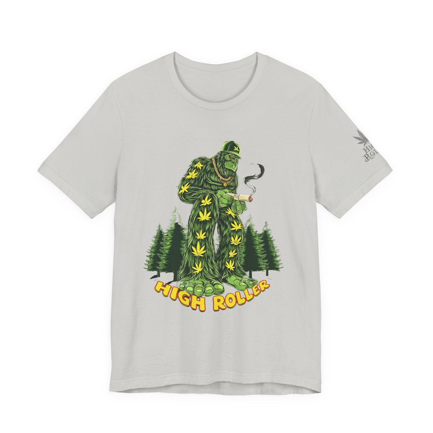 Cannabis Sasquatch Forest King T-Shirt - Premium Bigfoot 420 Lifestyle Apparel"