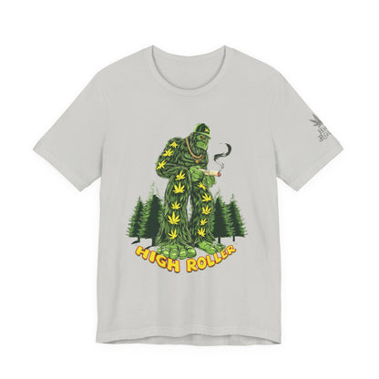 Cannabis Sasquatch Forest King T-Shirt - Premium Bigfoot 420 Lifestyle Apparel"