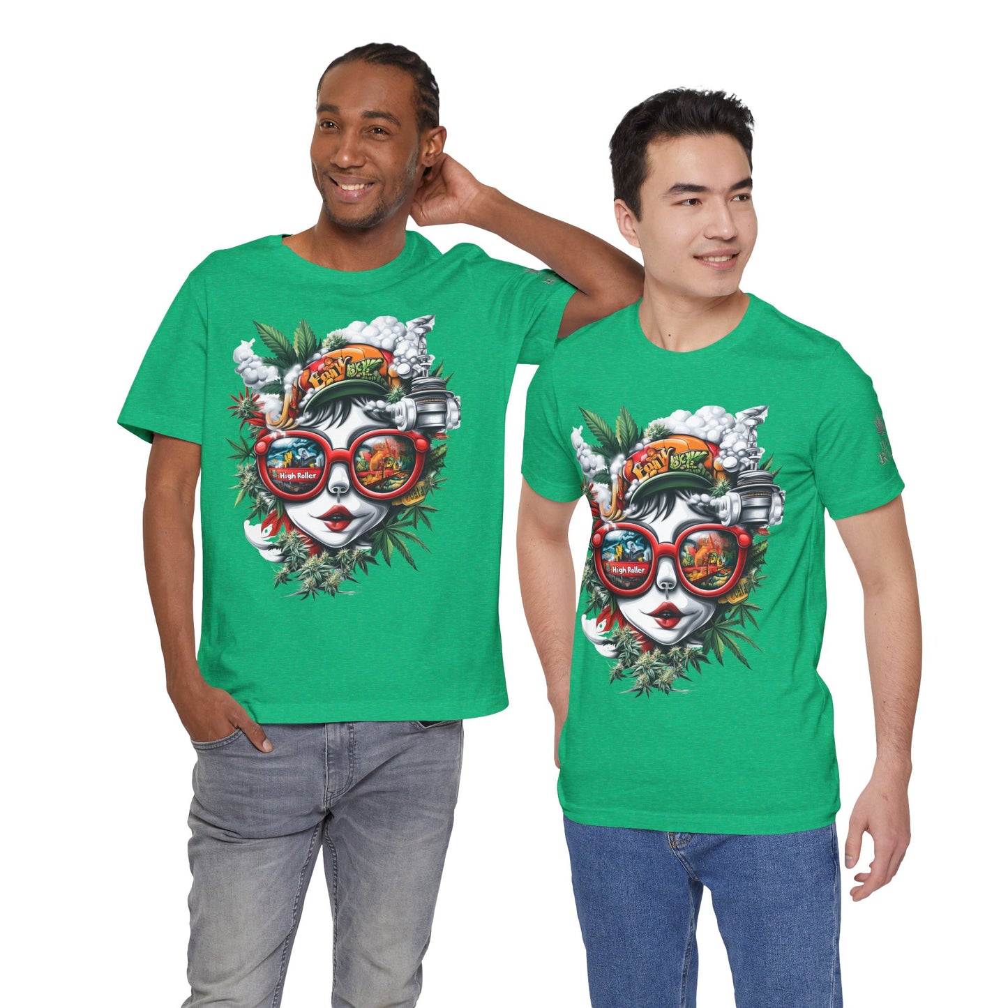 Vision Quest T-Shirt - Premium Airlume Cotton Cannabis Goddess Psychedelic Art Tee