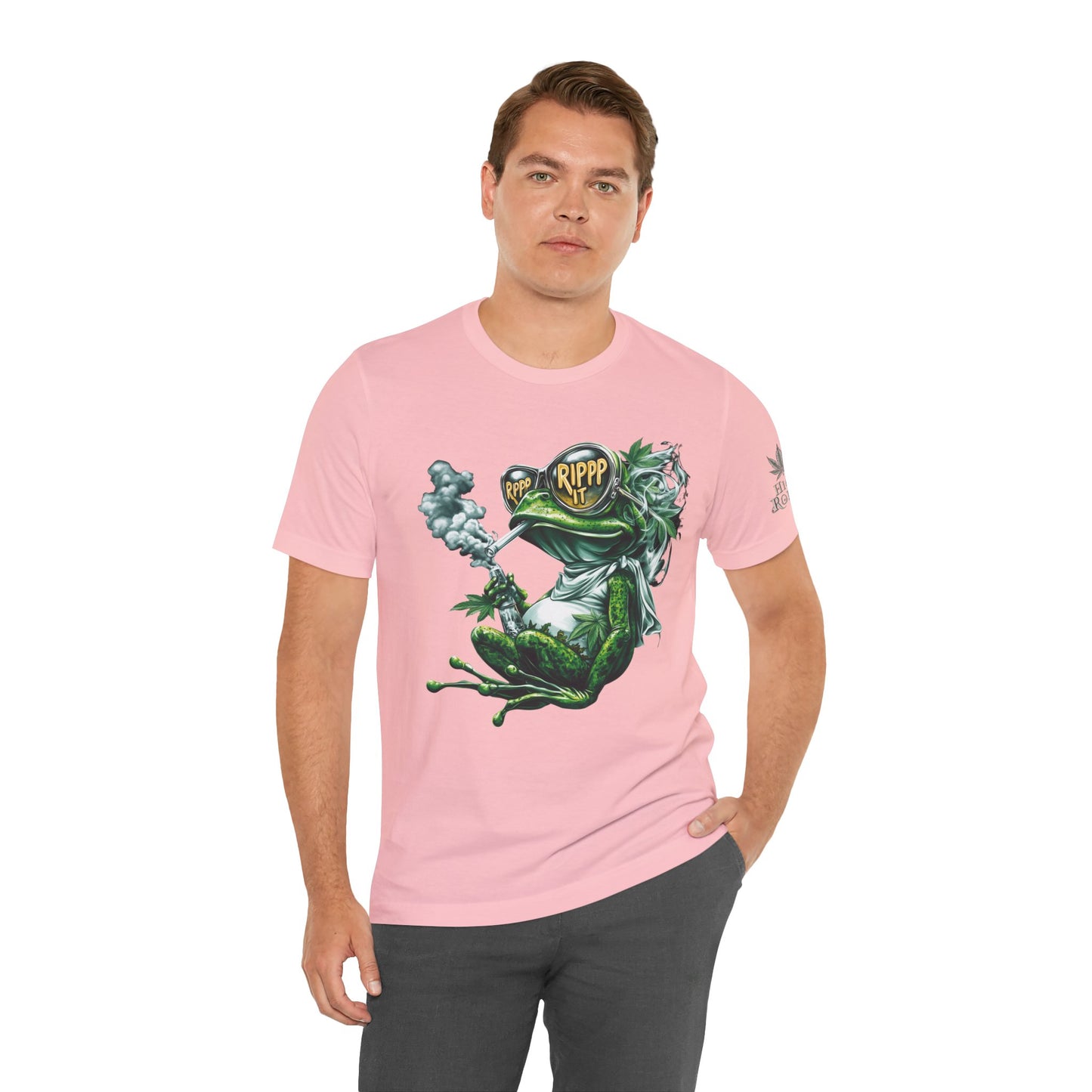 RIPPP IT Cosmic Frog Tee - Premium Airlume Cotton Cannabis Culture Streetwear