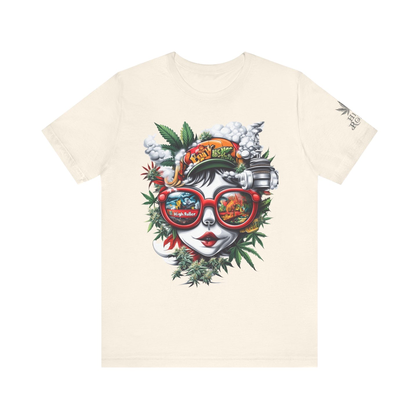 Vision Quest T-Shirt - Premium Airlume Cotton Cannabis Goddess Psychedelic Art Tee