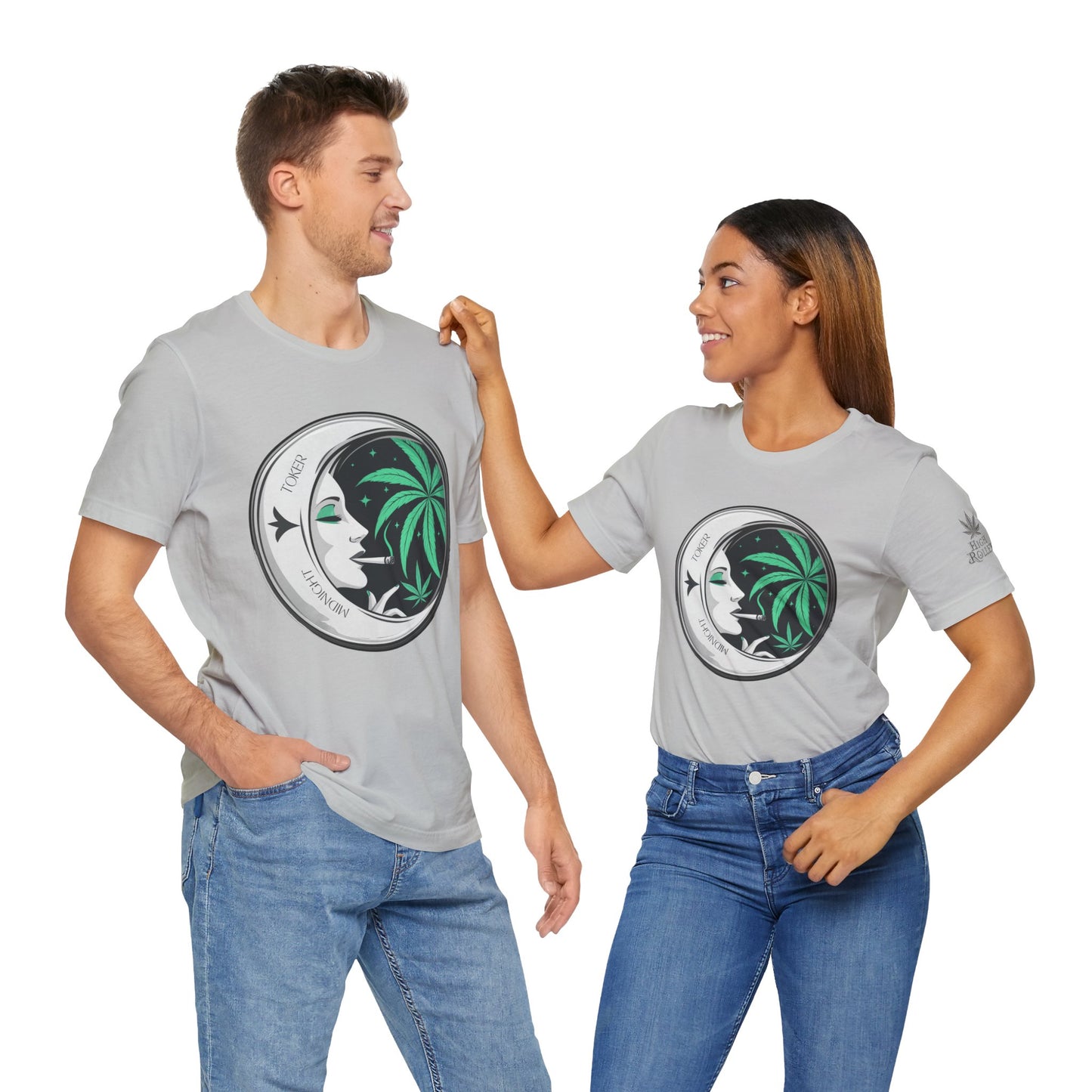 Toker Girl Coin Tee - Vintage Cannabis Portrait Art Design | High Roller