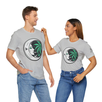 Toker Girl Coin Tee - Vintage Cannabis Portrait Art Design | High Roller