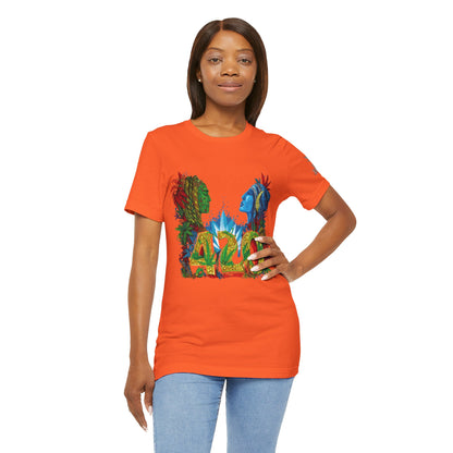 420 Celebration Premium Cannabis Culture T-Shirt - Dual Profile Art With Nature Elements And Bold 420 Typography