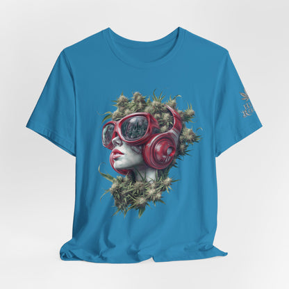 CANNABIS GODDESS TECH™ | PREMIUM FUTURISTIC ART TEE